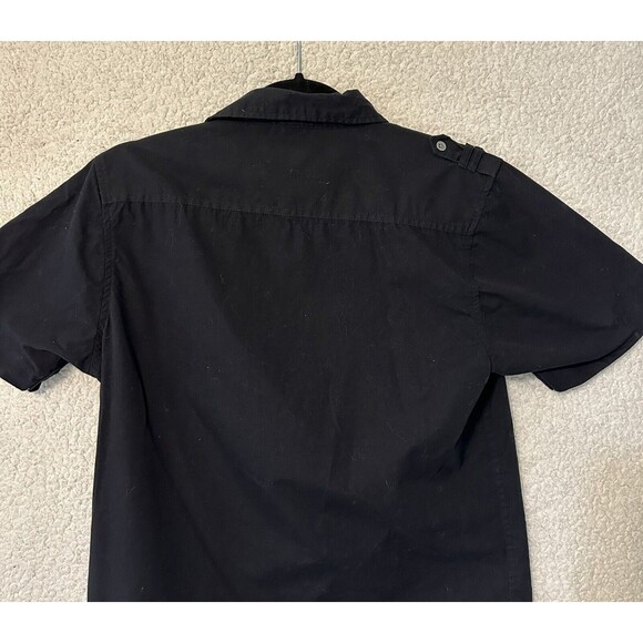 Kenneth Cole NY Boy Short Sleeve Button Down Shirt Size‎ 14/16 Black Color - Picture 10 of 14
